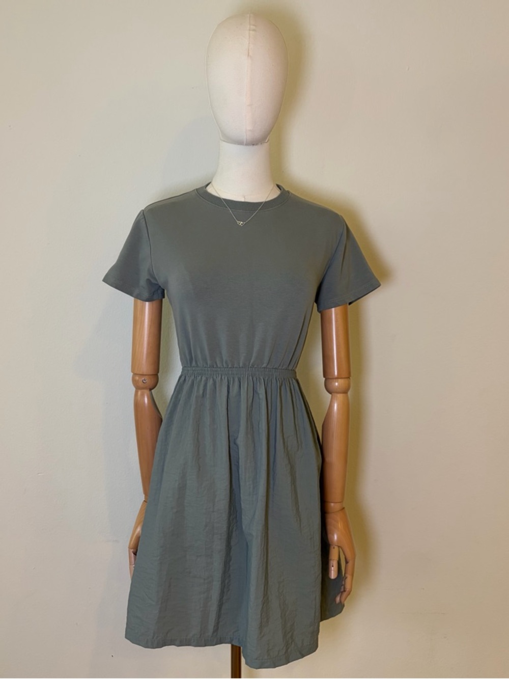 Zara Girls Grey Short Sleeve Dress Size 10